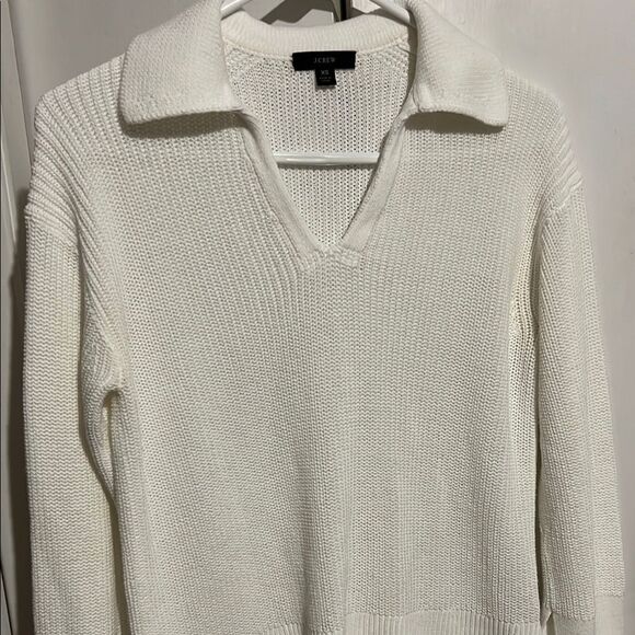 J.Crew Elegant White Knit Sweater XS - Picture 7 of 11